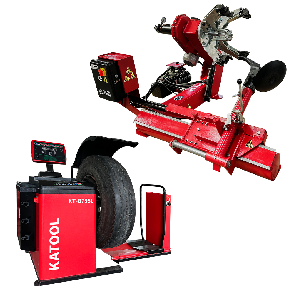 Combo : Heavy Duty Truck Tire Changer Machine KT-T160 & Wheel Balancer KT-B795