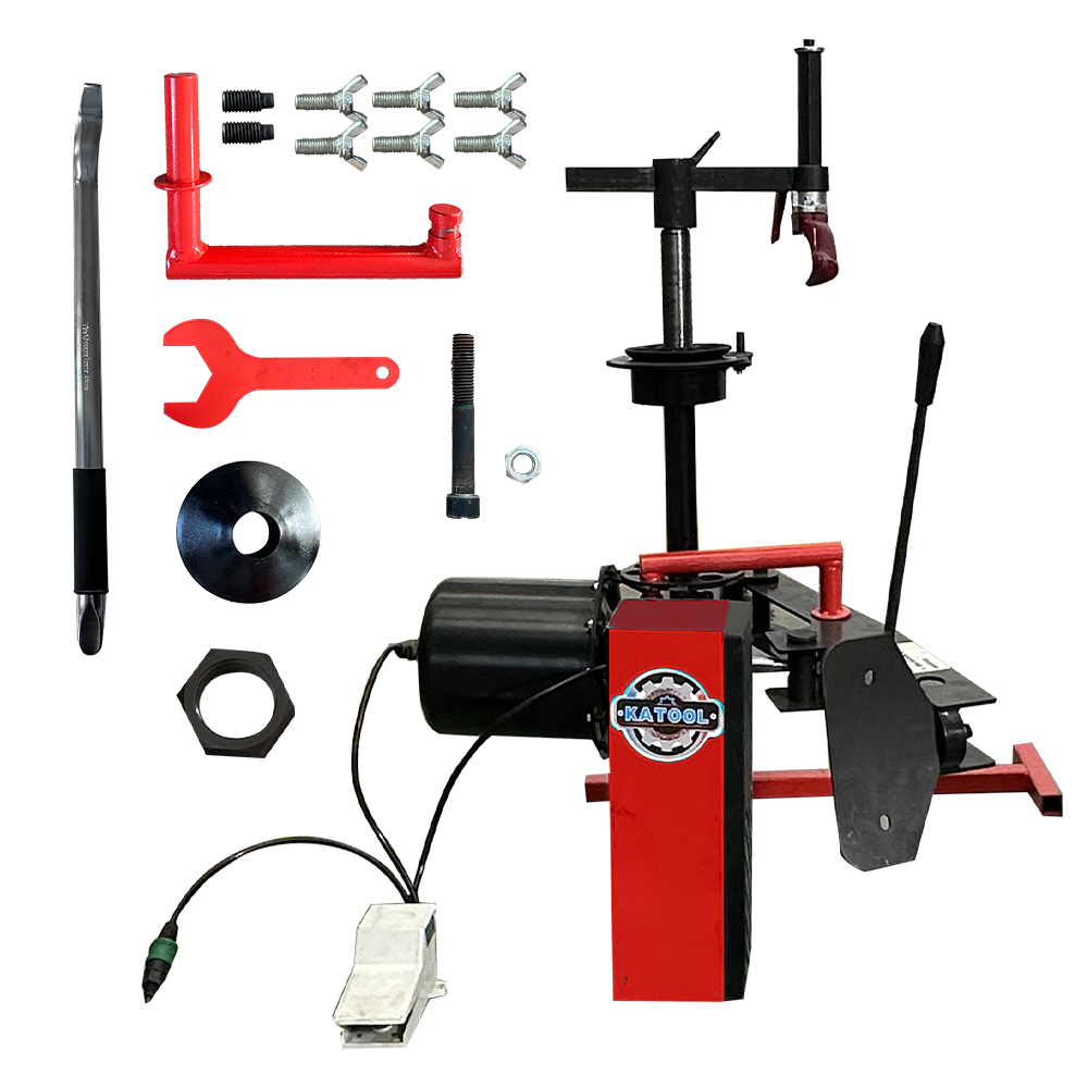 Motooltech KT-1030P Mini Tire Changer Machine 10-21 Inch for Road Rescue