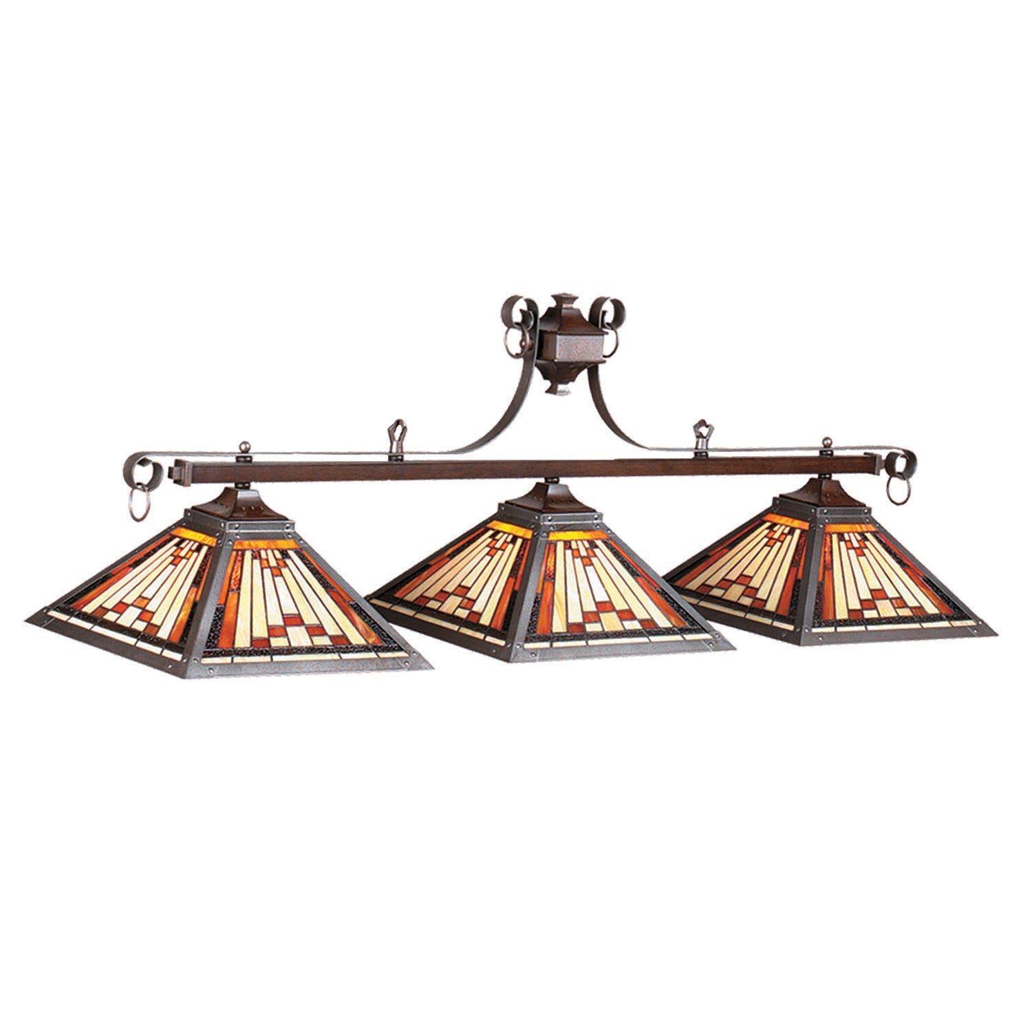 Ram Game Room- Laredo 54" Stained Glass Billiard Fixture (25-B54 )