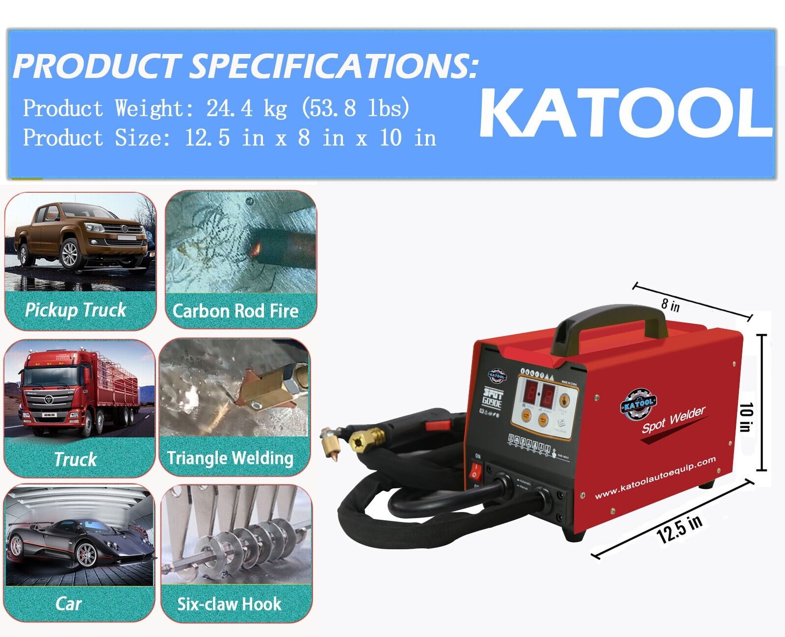 KATOOL Body Spot Welder Dent Puller Spot Welding Machine--90E