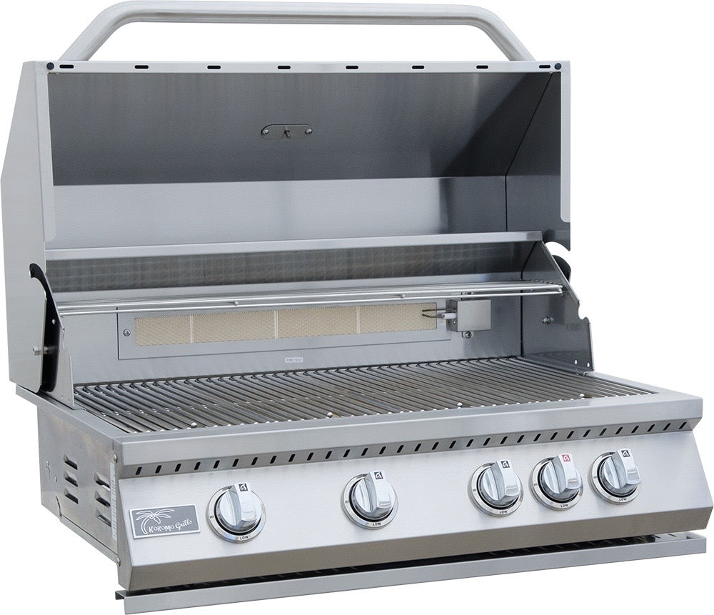 KoKoMo 32” Built in Gas Grill (4 Burner/Back Burner) - KO-BAK4BG