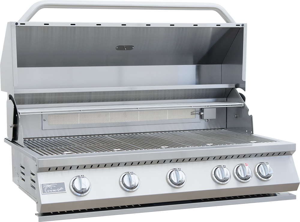KoKoMo 40” Built in Gas Grill (5 Burner/Back Burner) - KO-BAK5BG