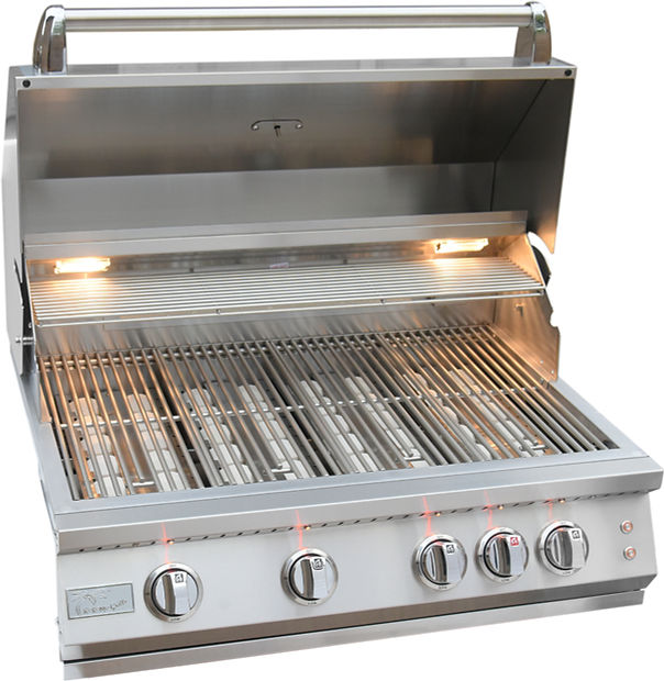 KoKoMo 32” Professional Built in Gas Grill (4 Burner/Back Burner) - KO-BAK4BG-PRO