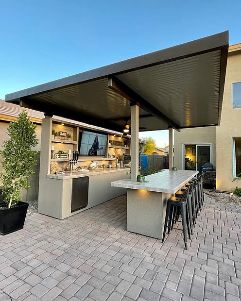 KoKoMo Fantasy Outdoor Kitchen Island 20'x20'