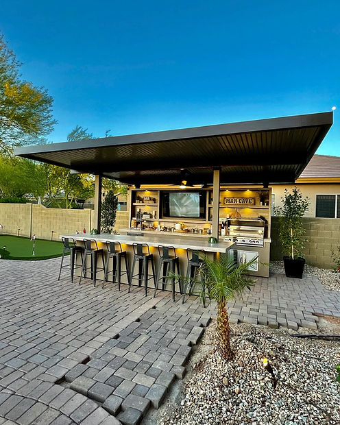 KoKoMo Fantasy Outdoor Kitchen Island 20'x20'