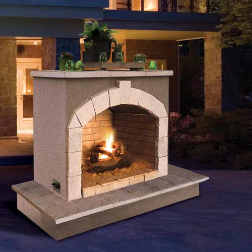 Cal Flame 72-Inch Outdoor Fireplace FRP906-3