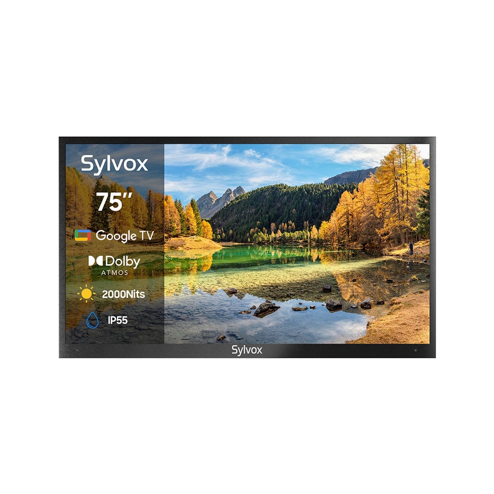 Sylvox 75" 2000Nit Google Outdoor TV - Pool Pro 2.0 Series(OT75A2KHGF)