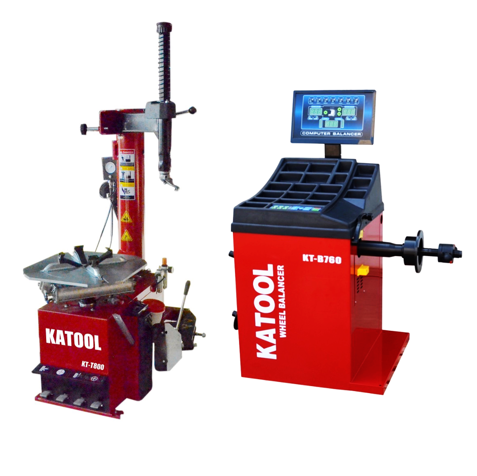 Combo 2: Tire Changer KT-T800 & Wheel Balancer KT-B760