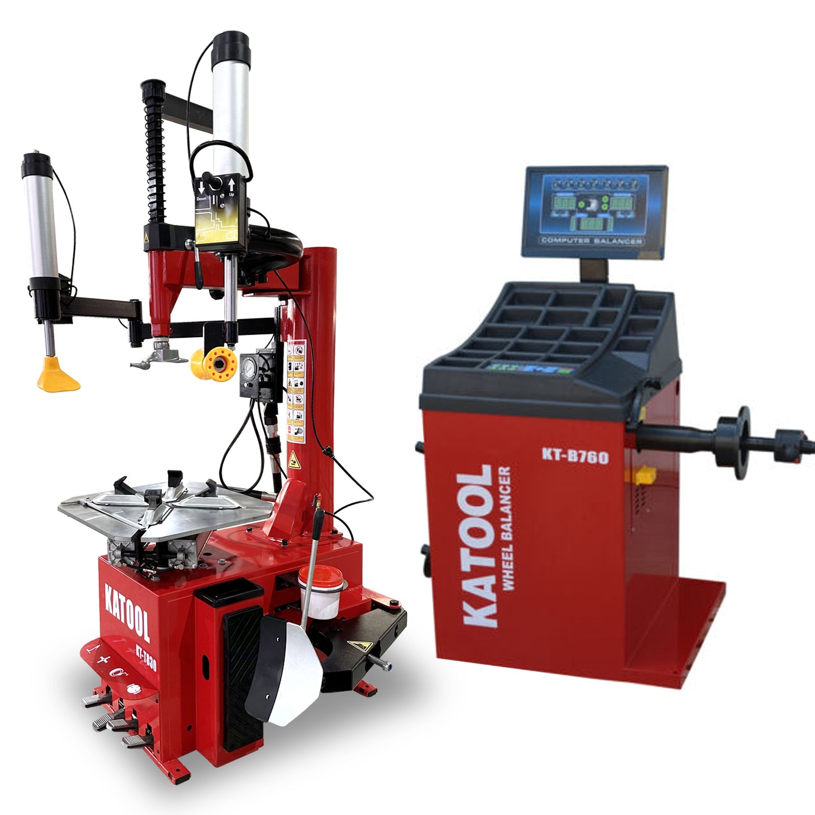 Combo 4: Tire Changer KT-T830 & Wheel Balancer KT-B760