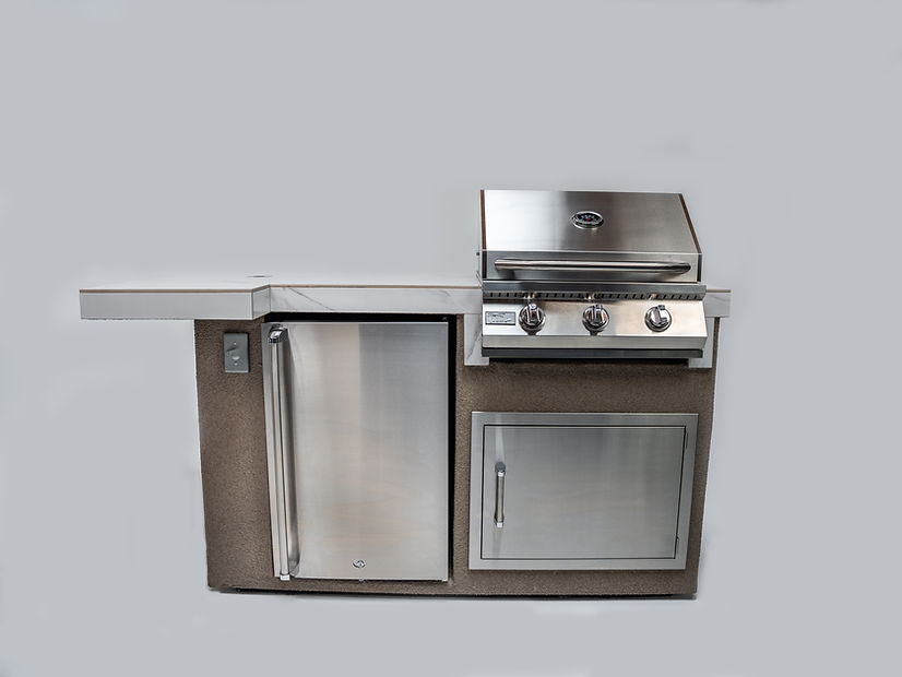 KoKoMo Mini Maui 6' Outdoor Kitchen Island - MINIMAUISQ