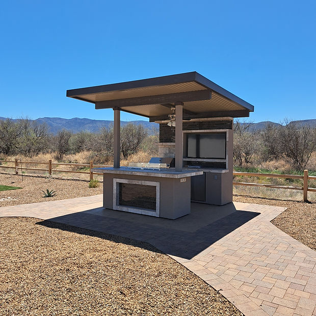 KoKoMo Baja Outdoor Kitchen Island with Patio Cover - Baja-top