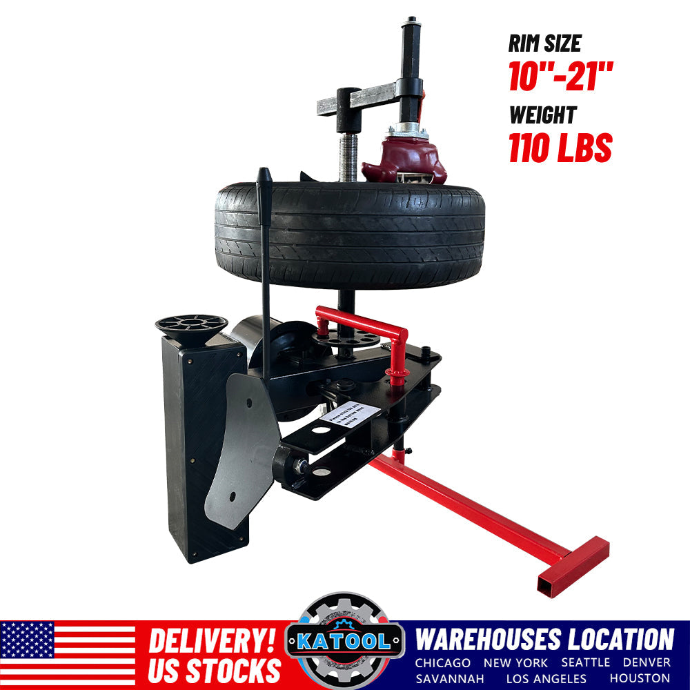 Motooltech KT-1030P Mini Tire Changer Machine 10-21 Inch for Road Rescue