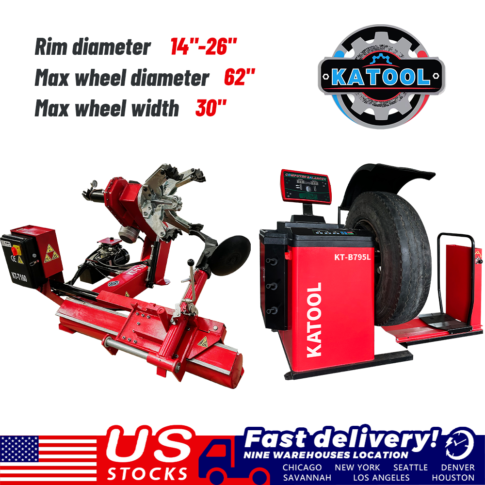 Combo : Heavy Duty Truck Tire Changer Machine KT-T160 & Wheel Balancer KT-B795