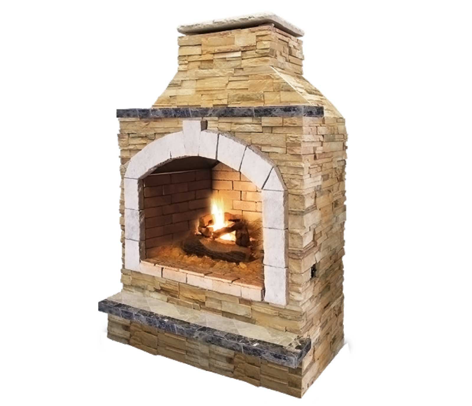 Cal Flame 48-Inch Outdoor Fireplace FRP909-2