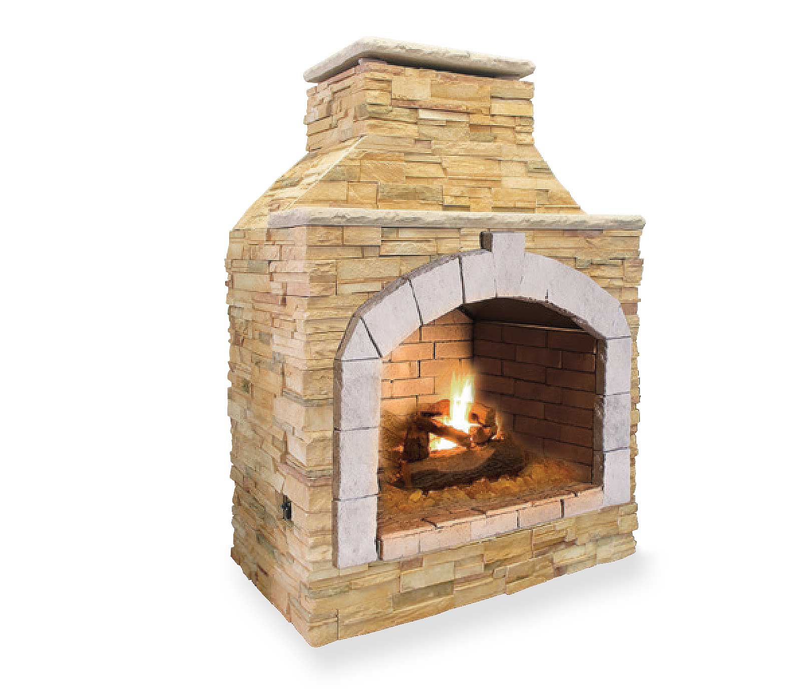 Cal Flame 48-Inch Outdoor Fireplace FRP909-1