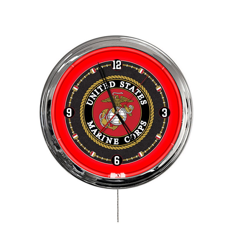 Holland Bar Stool Official Logo Multi Color LED Clock