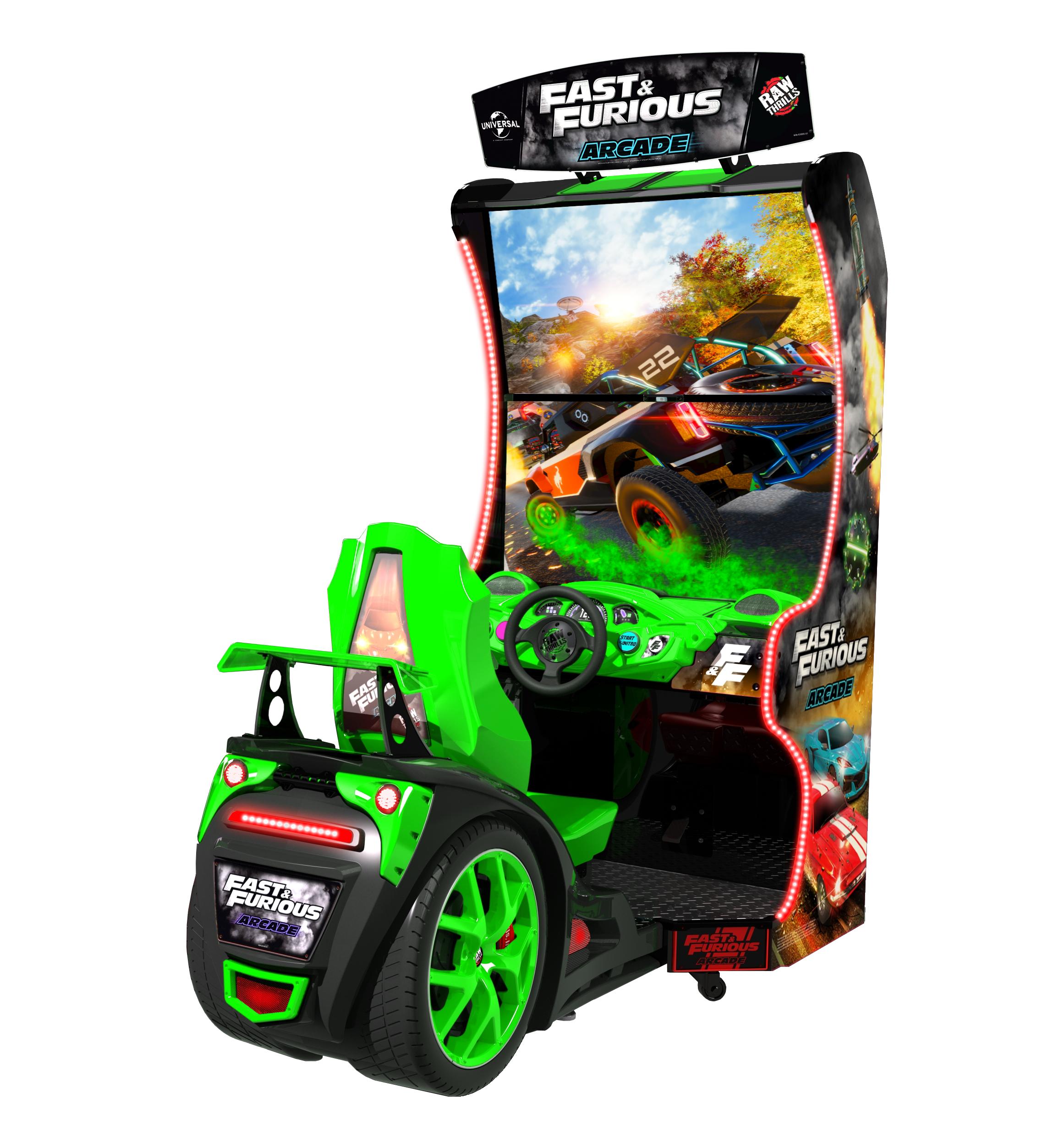 Raw Thrills Fast & Furious Arcade 43" Standard Game