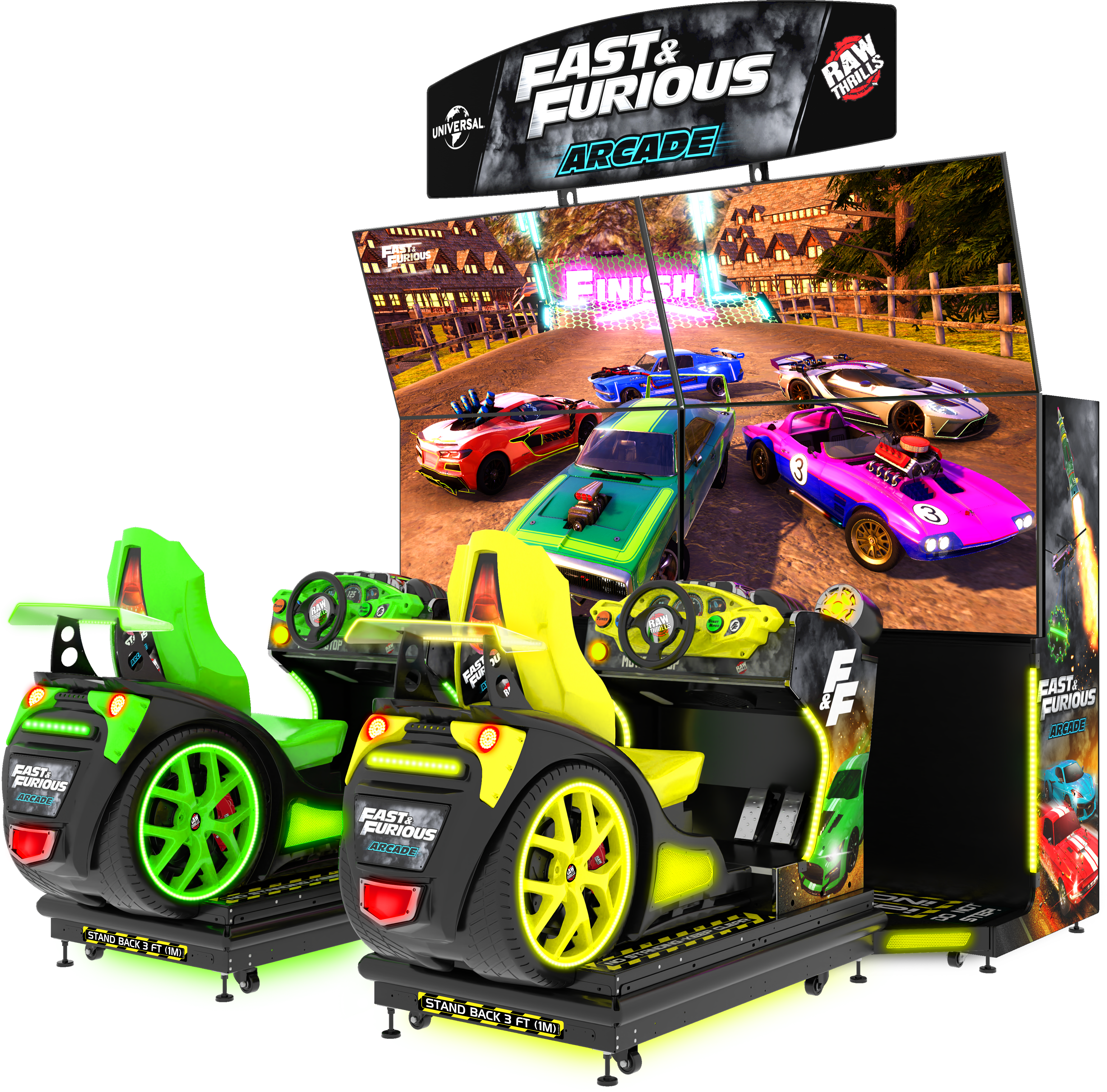 Raw Thrills Fast & Furious Arcade Motion Game