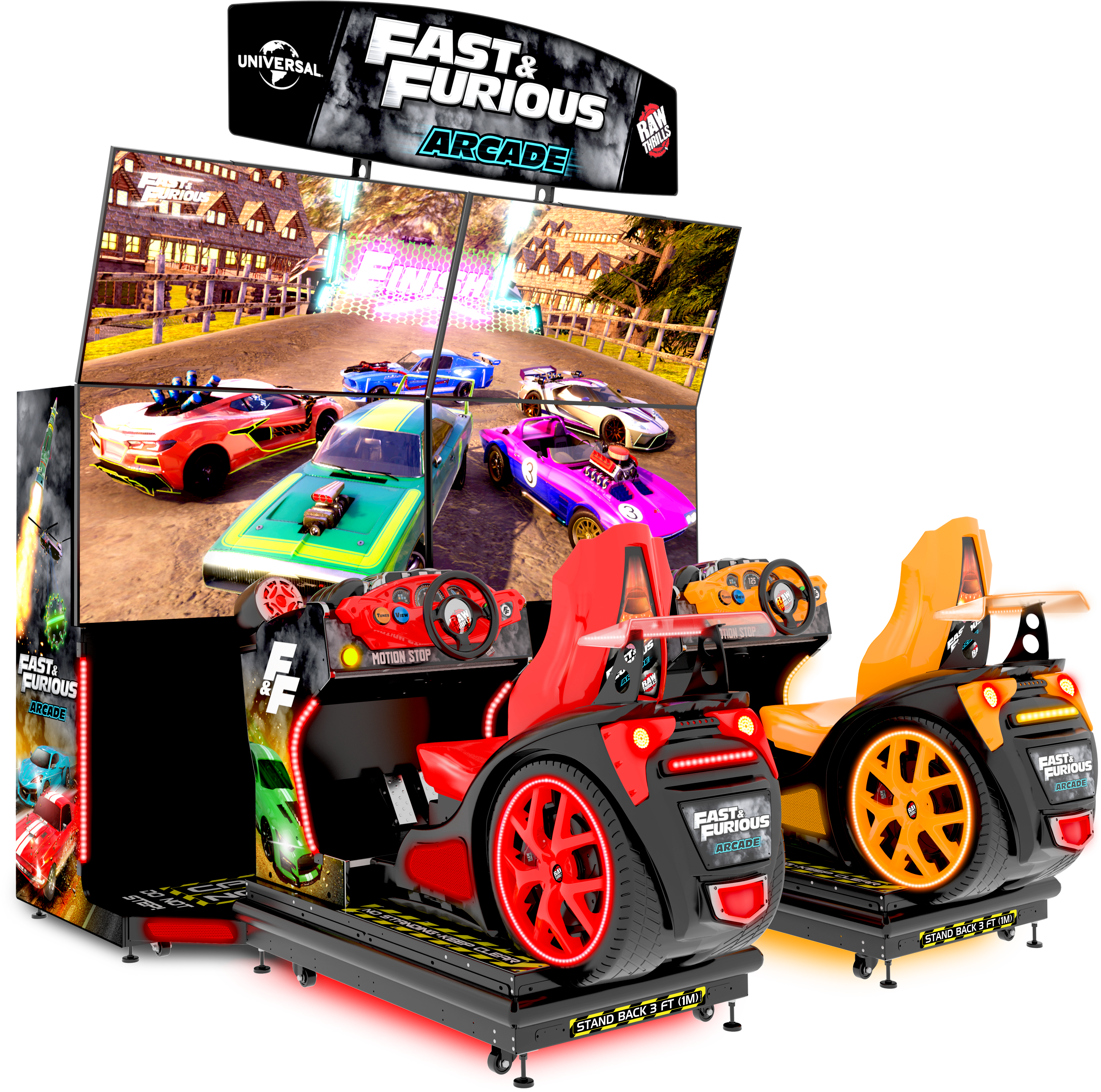 Raw Thrills Fast & Furious Arcade Motion Game