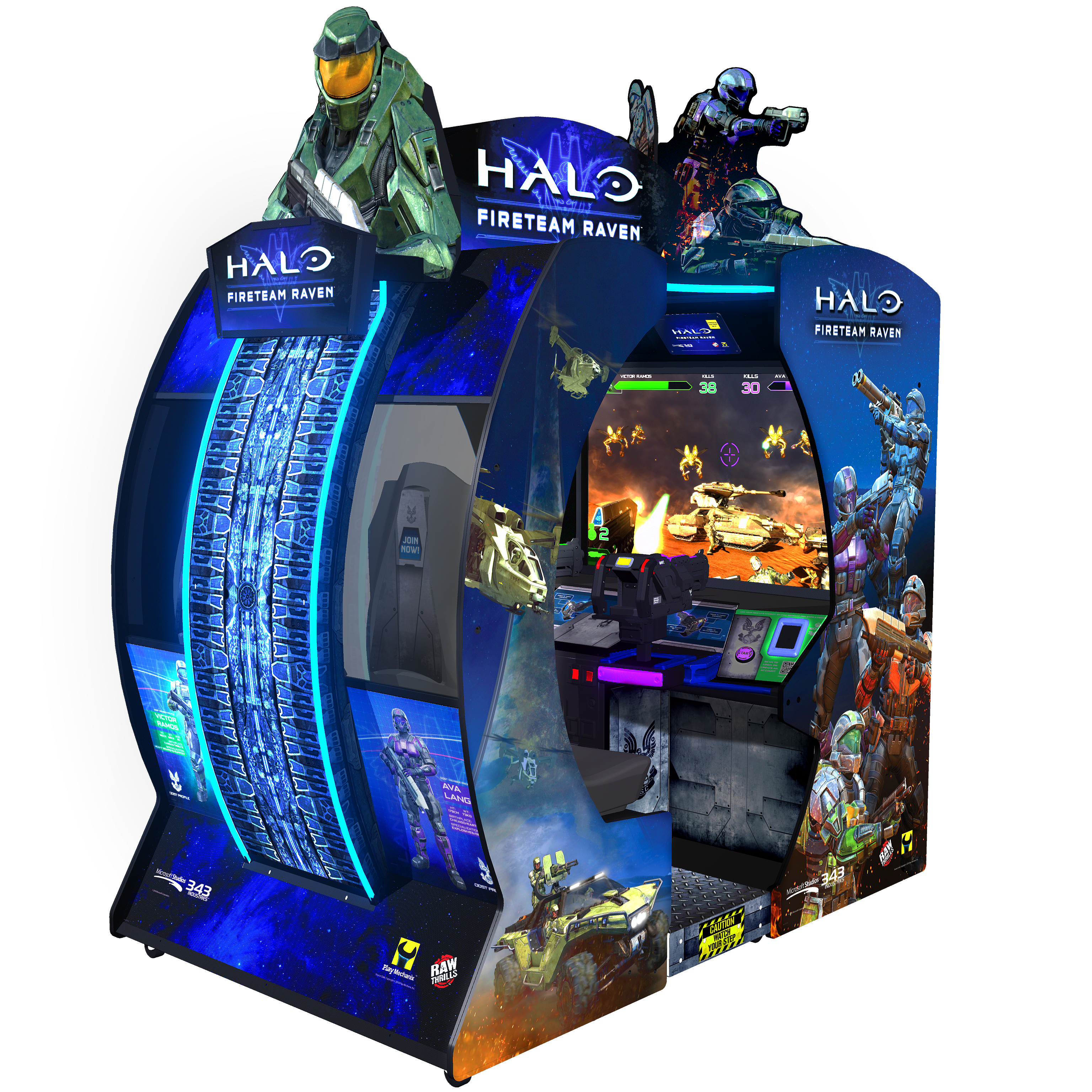 Raw Thrills Halo: Fireteam Raven 2P Environmental Arcade Game