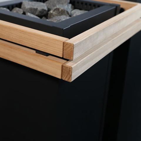 Harvia HL3S Safety Rail for Harvia Virta HL70/90, Wood