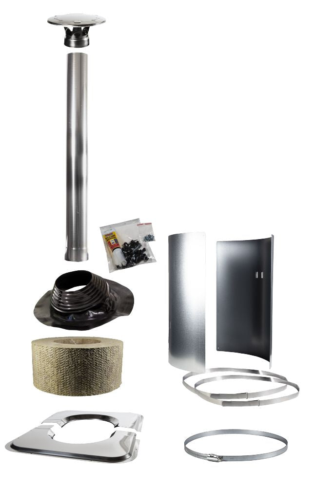 Harvia WHP-AS Steel Chimney Tilted Accessory Kit | Steel