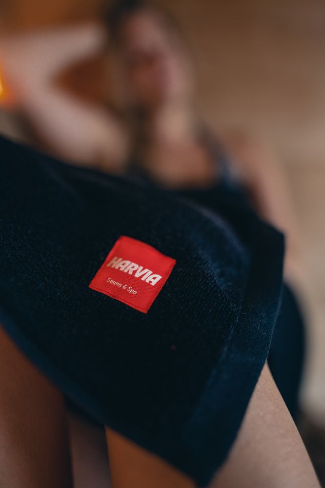 Harvia SAC80400 Towel #healingwithheat 90x170cm Black