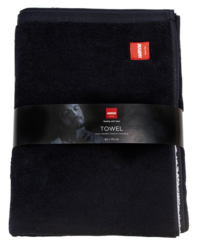 Harvia SAC80400 Towel #healingwithheat 90x170cm Black