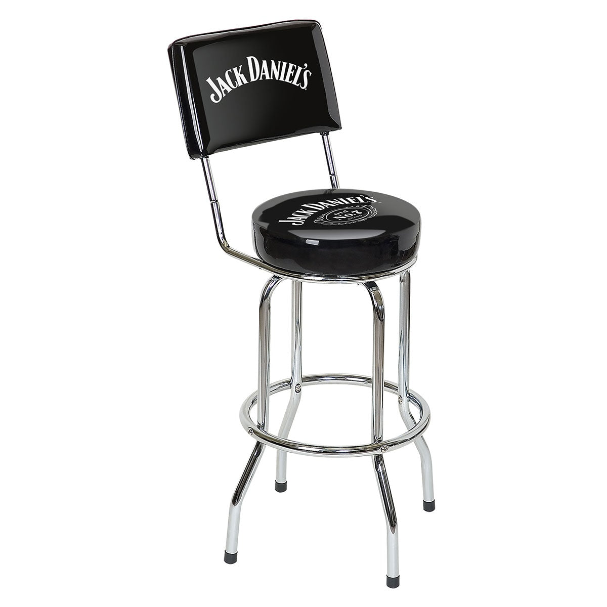 Jack Daniel's Bar Stool w/ Backrest (JD-32200)