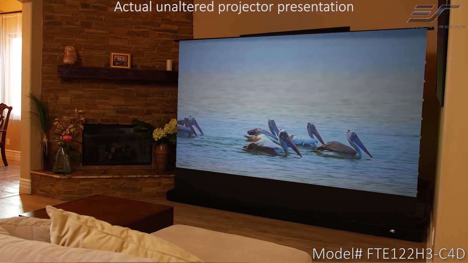 Elite Screens Kestrel Tab-Tension 3 CineGrey 4D Series