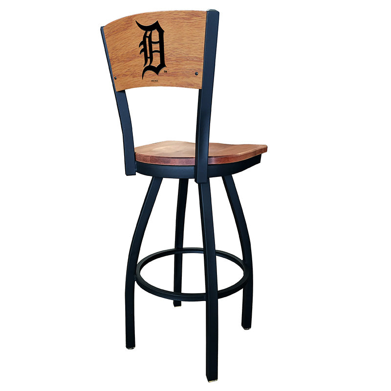 Holland Bar Stool L038 Logo Voltaire 2 Wood Back Swivel Bar Stool
