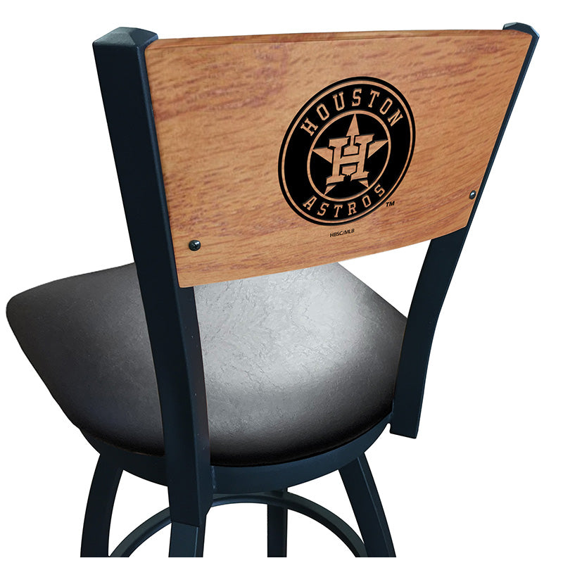 Holland Bar Stool L038 Logo Voltaire 2 Wood Back Swivel Bar Stool