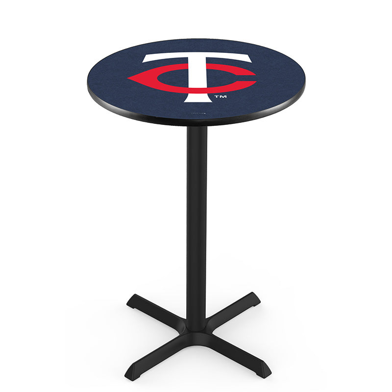 Holland Bar Stool L211 Logo Black Wrinkle X Base Table