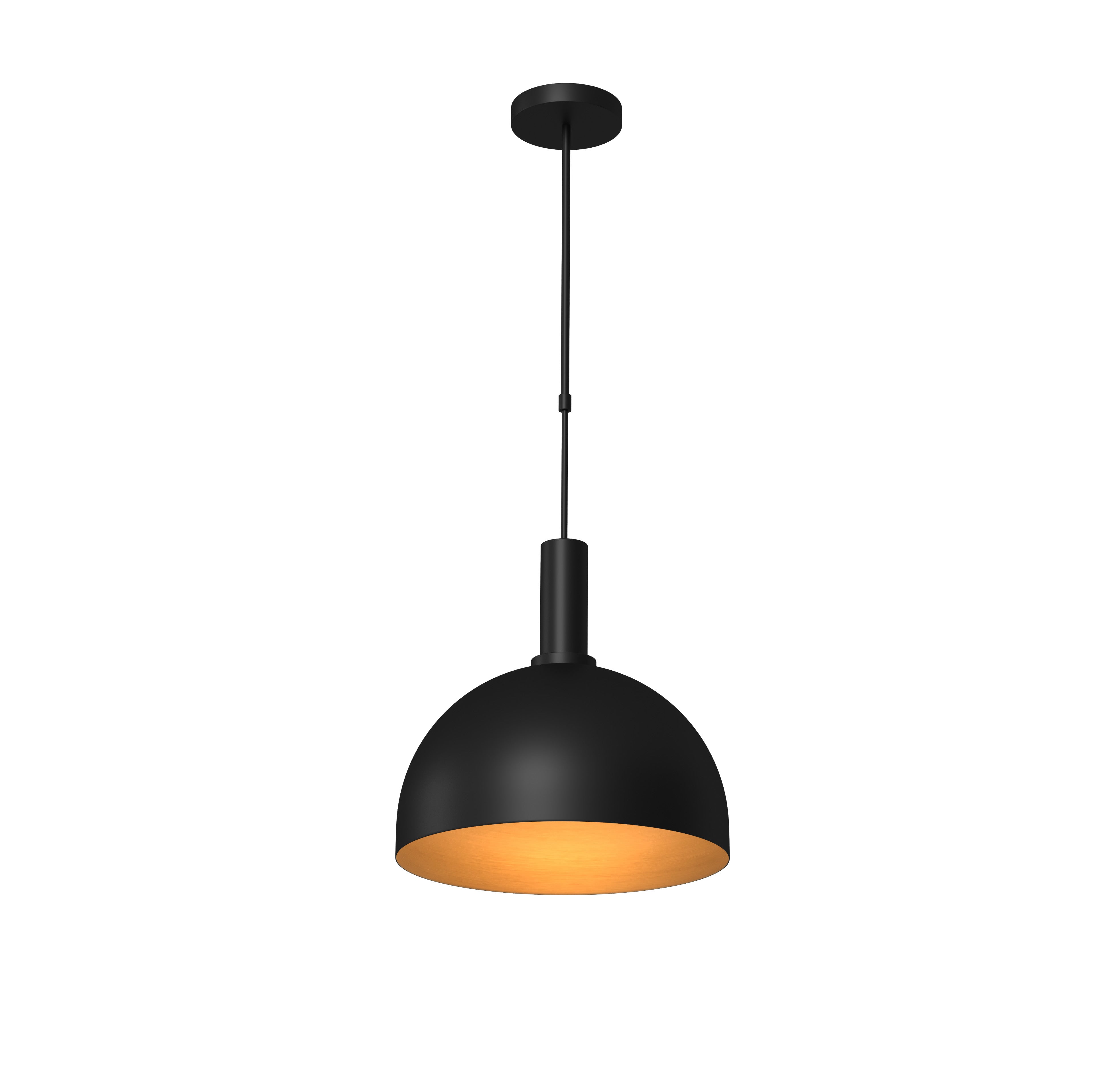 Ram Game Room - Prohibition Single 12" Metal Shade Pendant (BOOT-12)