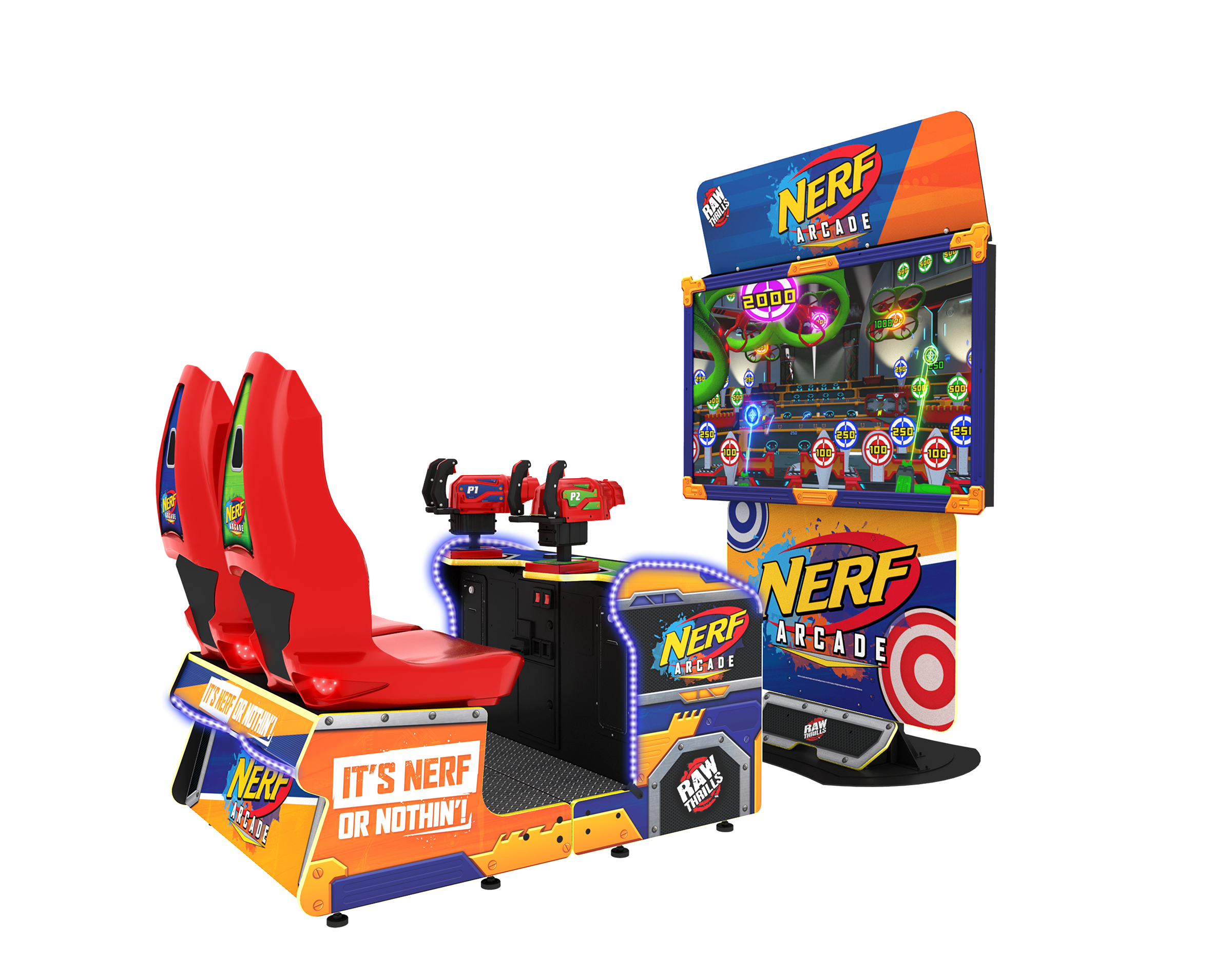 Raw Thrills Nerf Shooting Arcade Game