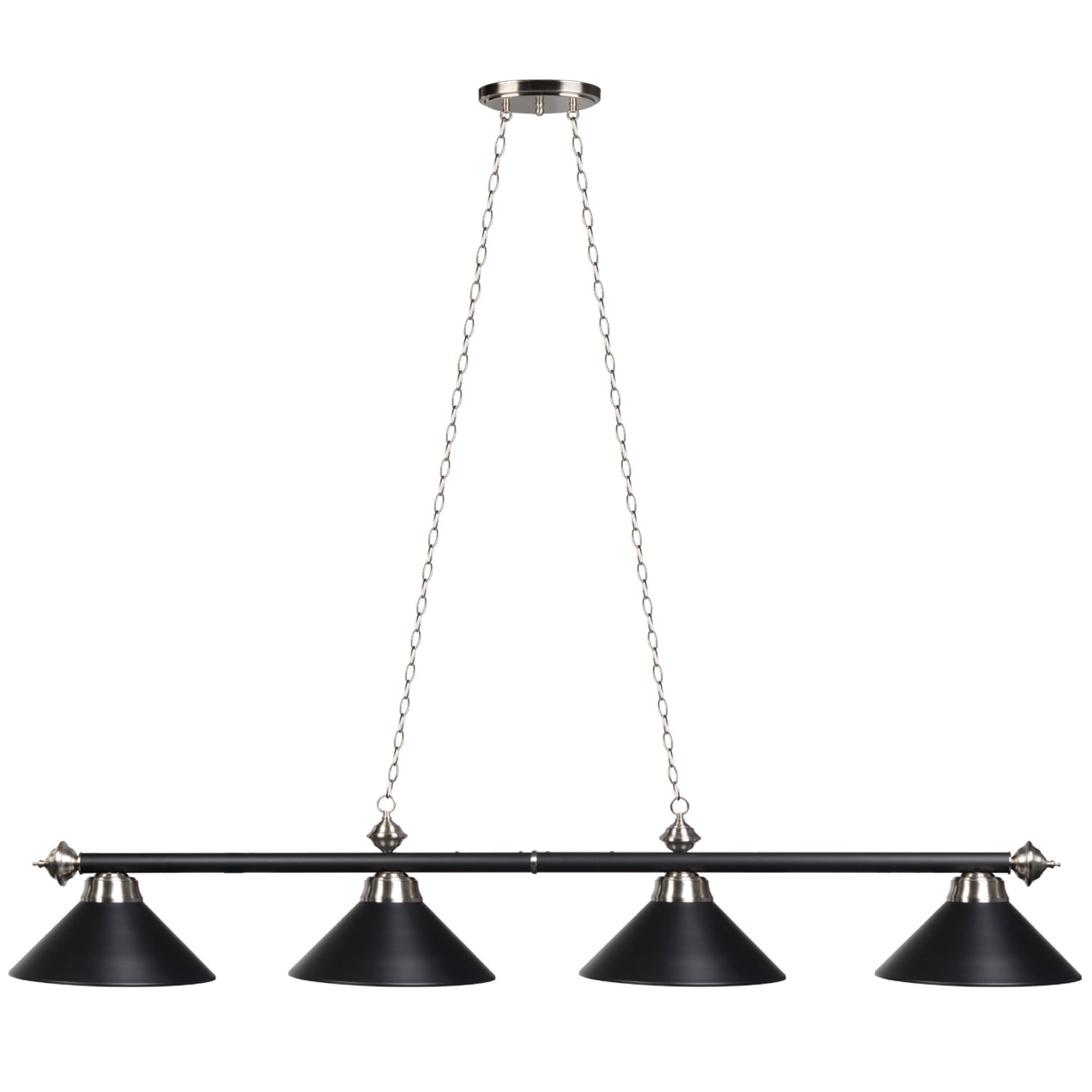 Ram Game Room Value Priced Lighting - 4 Shade Billiard Fixture (PR78)