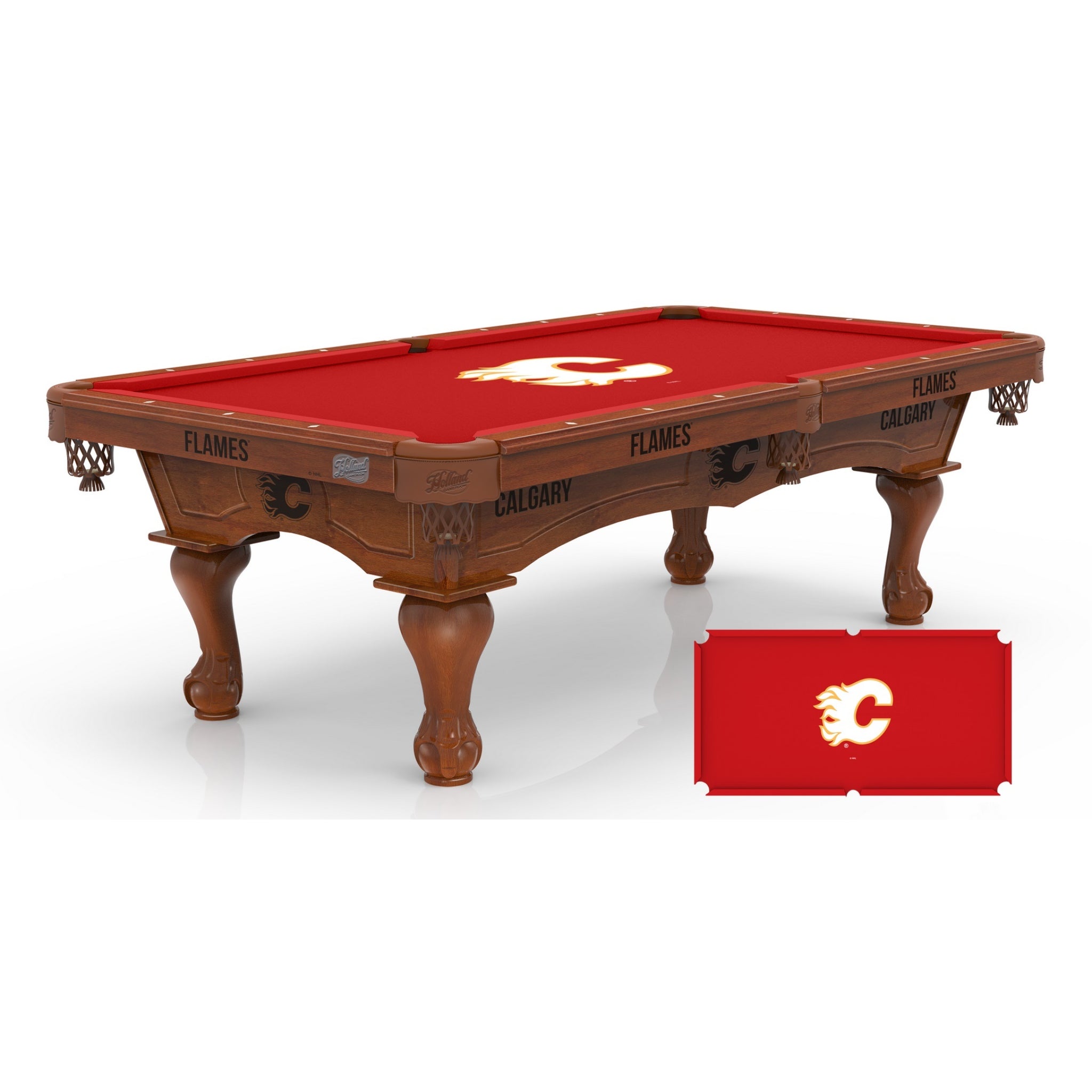 Holland Bar Stool Official Logo Billiard Table - National Hockey League (NHL) Licensed Logos