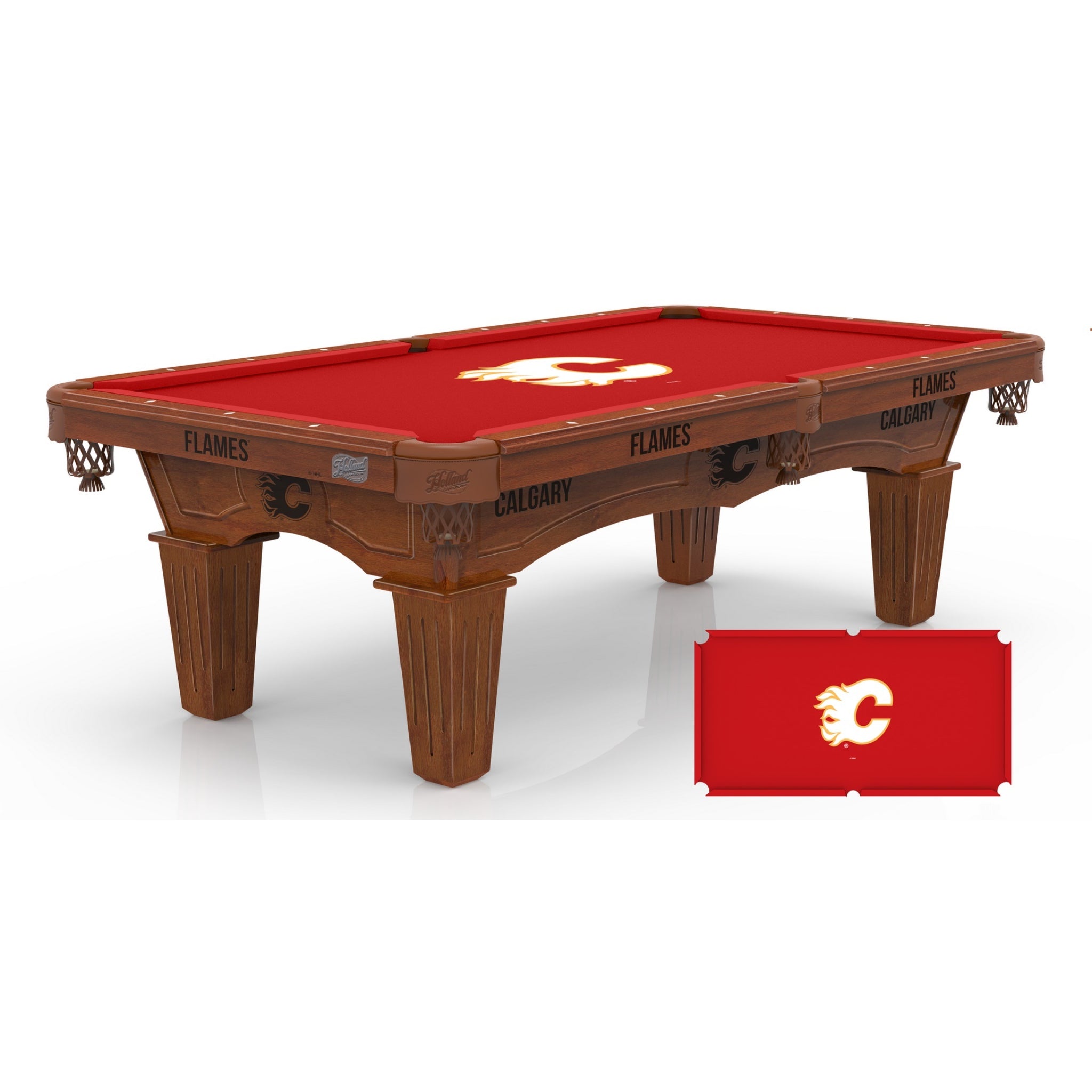 Holland Bar Stool Official Logo Billiard Table - National Hockey League (NHL) Licensed Logos