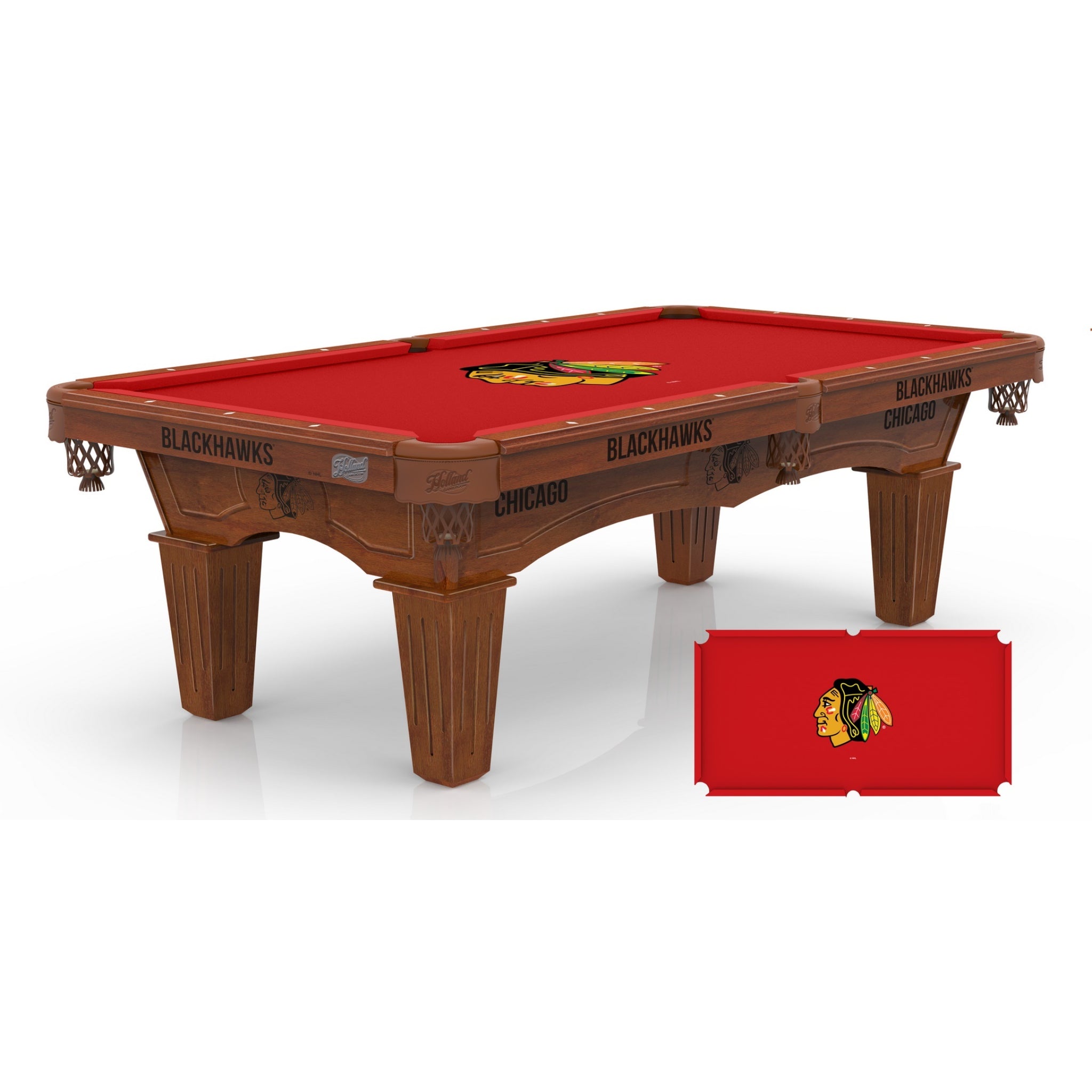 Holland Bar Stool Official Logo Billiard Table - National Hockey League (NHL) Licensed Logos