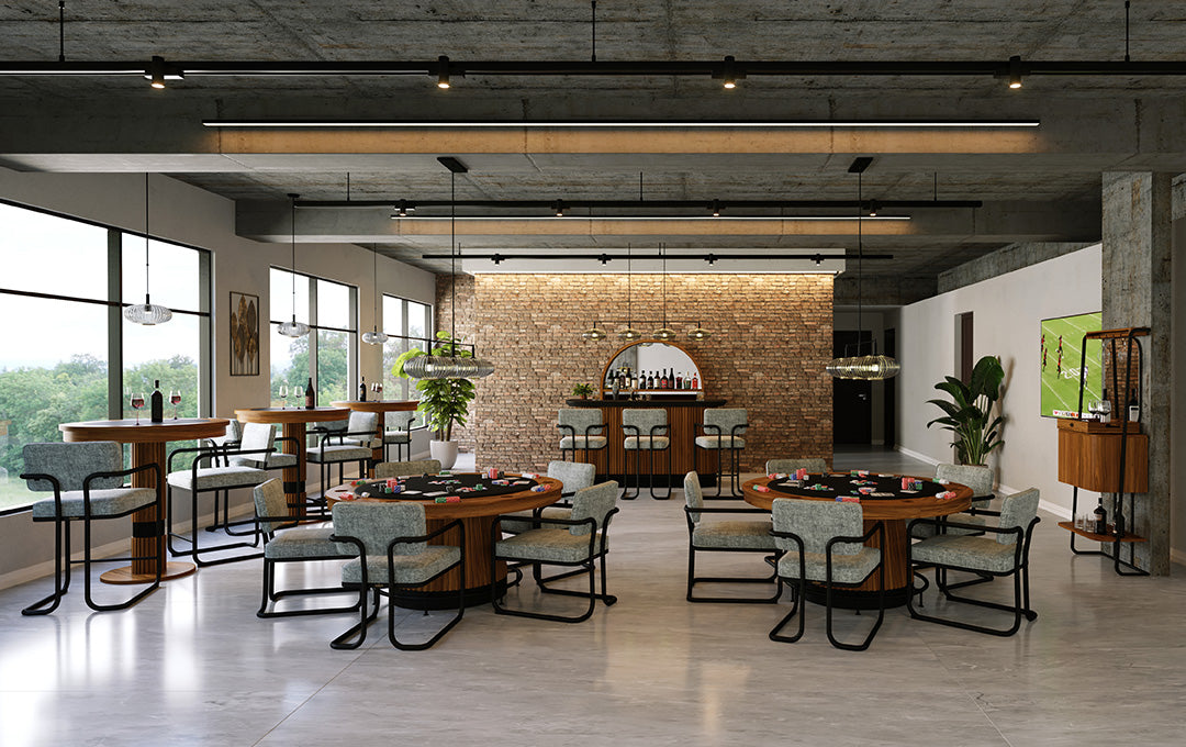 Ram Game Room - Prohibition 3 Glass Shade 54" Light Fixture (PRO54)