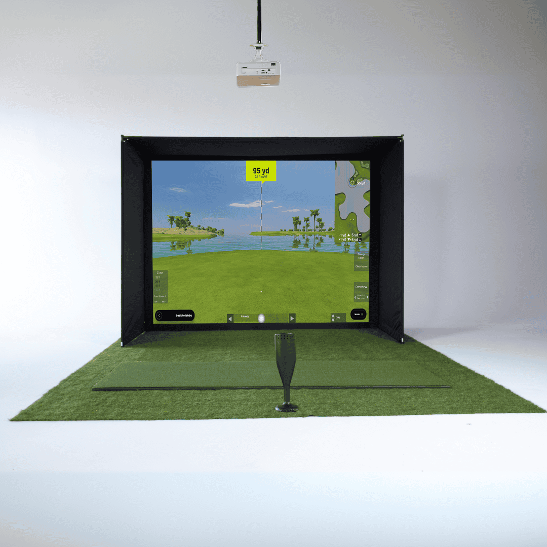 Red Stakes Golf RSG One Studio Bundle (RSG ONE + Mat + Projector + Enclosure)