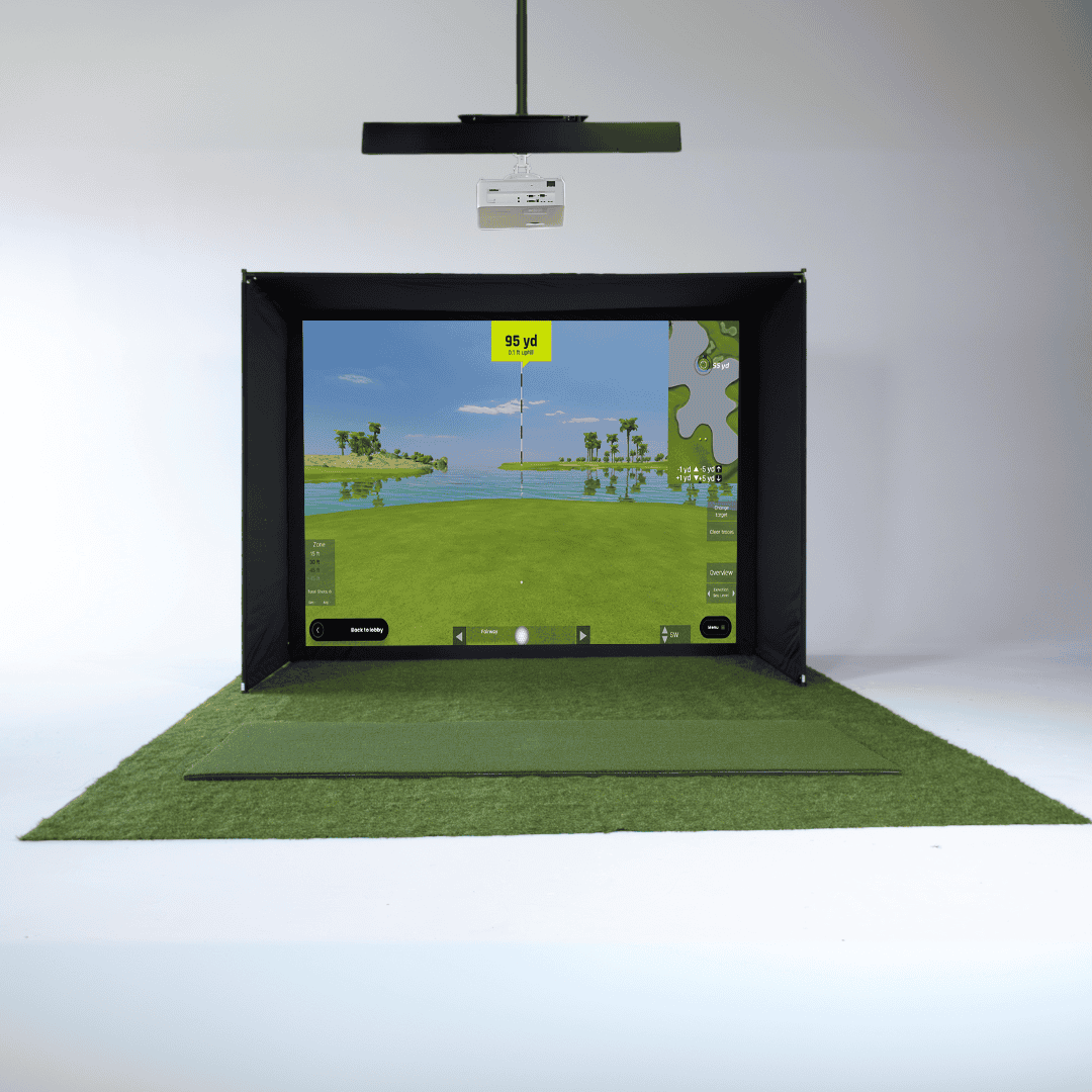 Red Stakes Golf RSG Pro Studio Bundle (RSG PRO + Mat + Projector + Enclosure)
