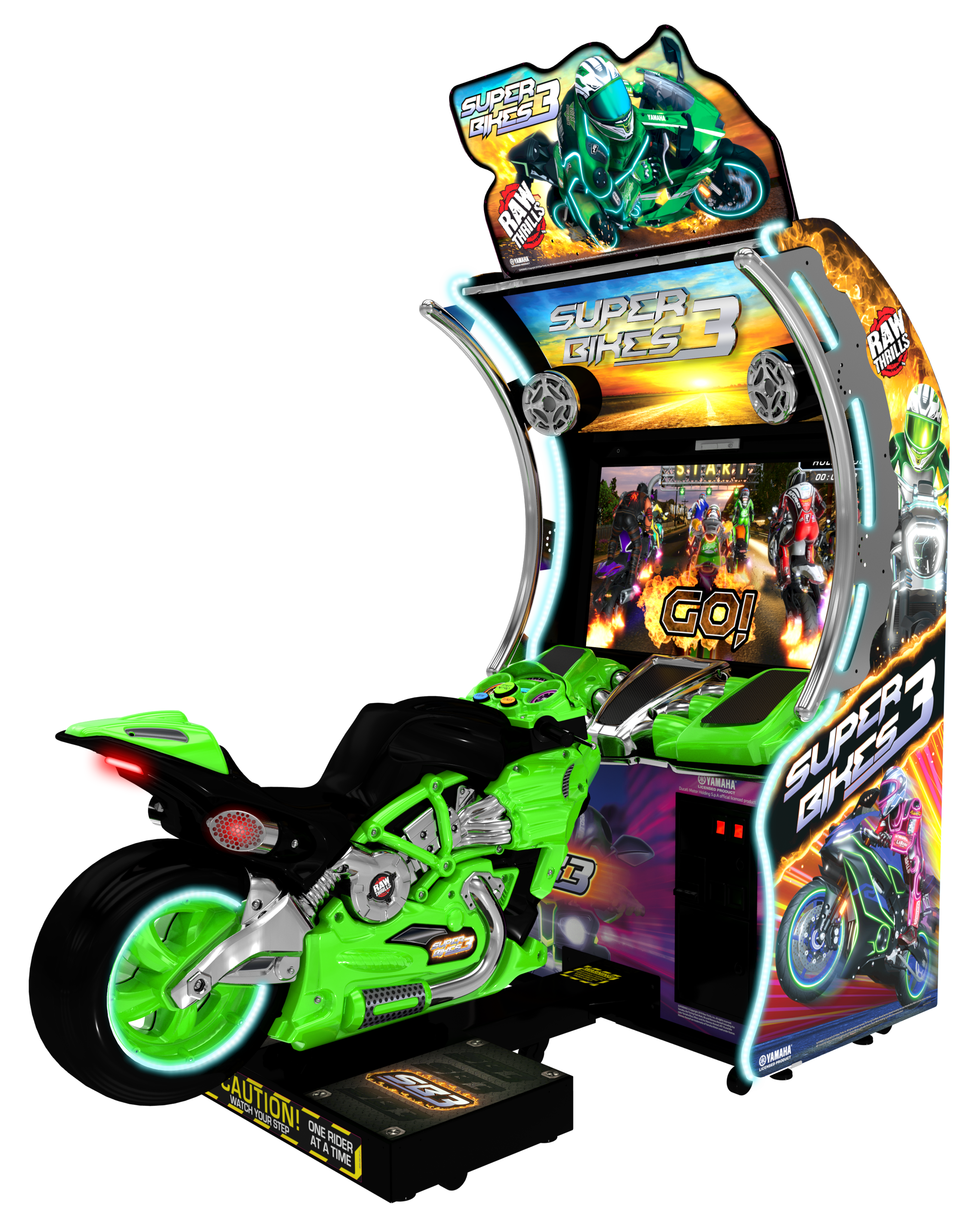 Raw Thrills Super Bikes 3 Racing Arcade Game
