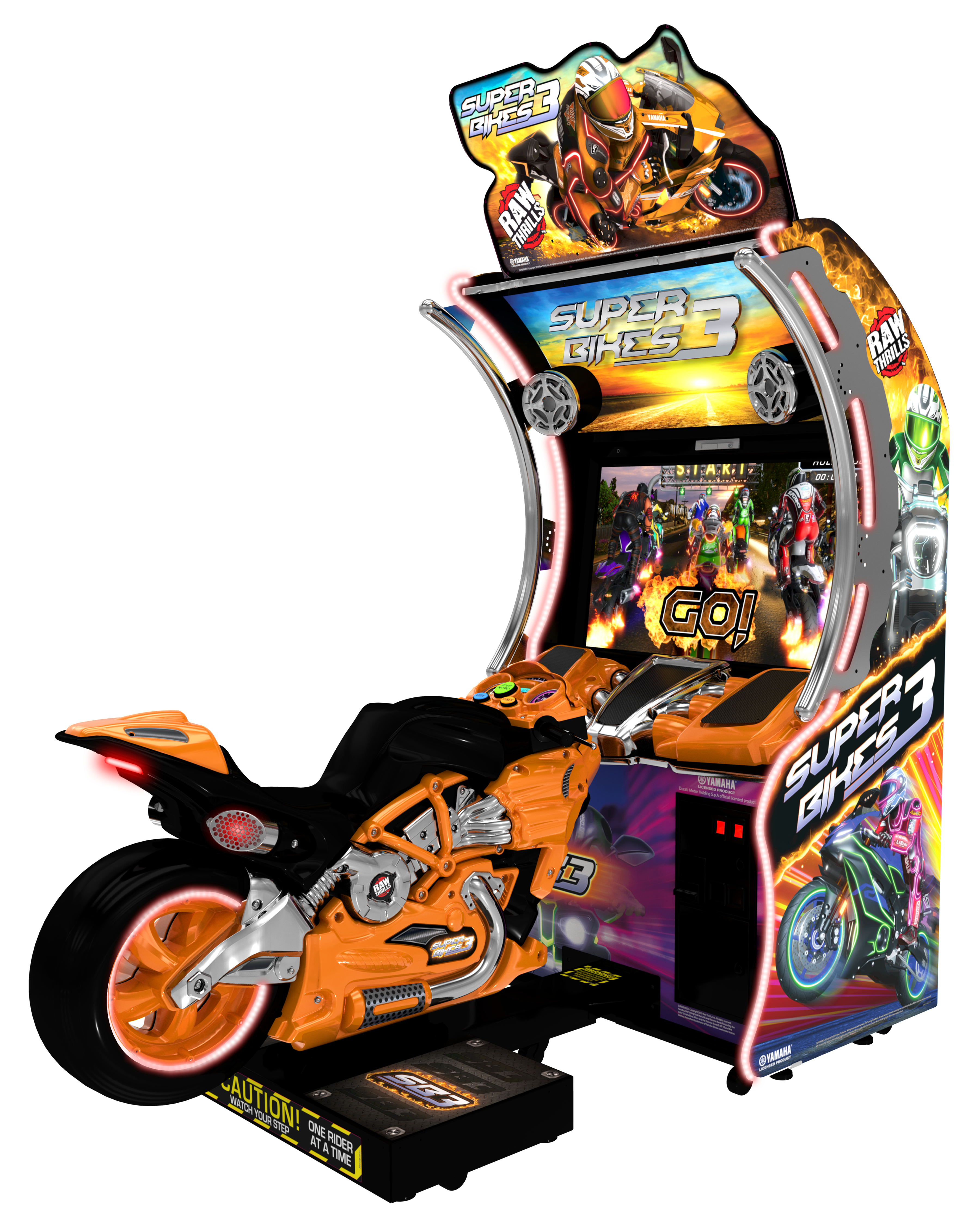 Raw Thrills Super Bikes 3 Racing Arcade Game