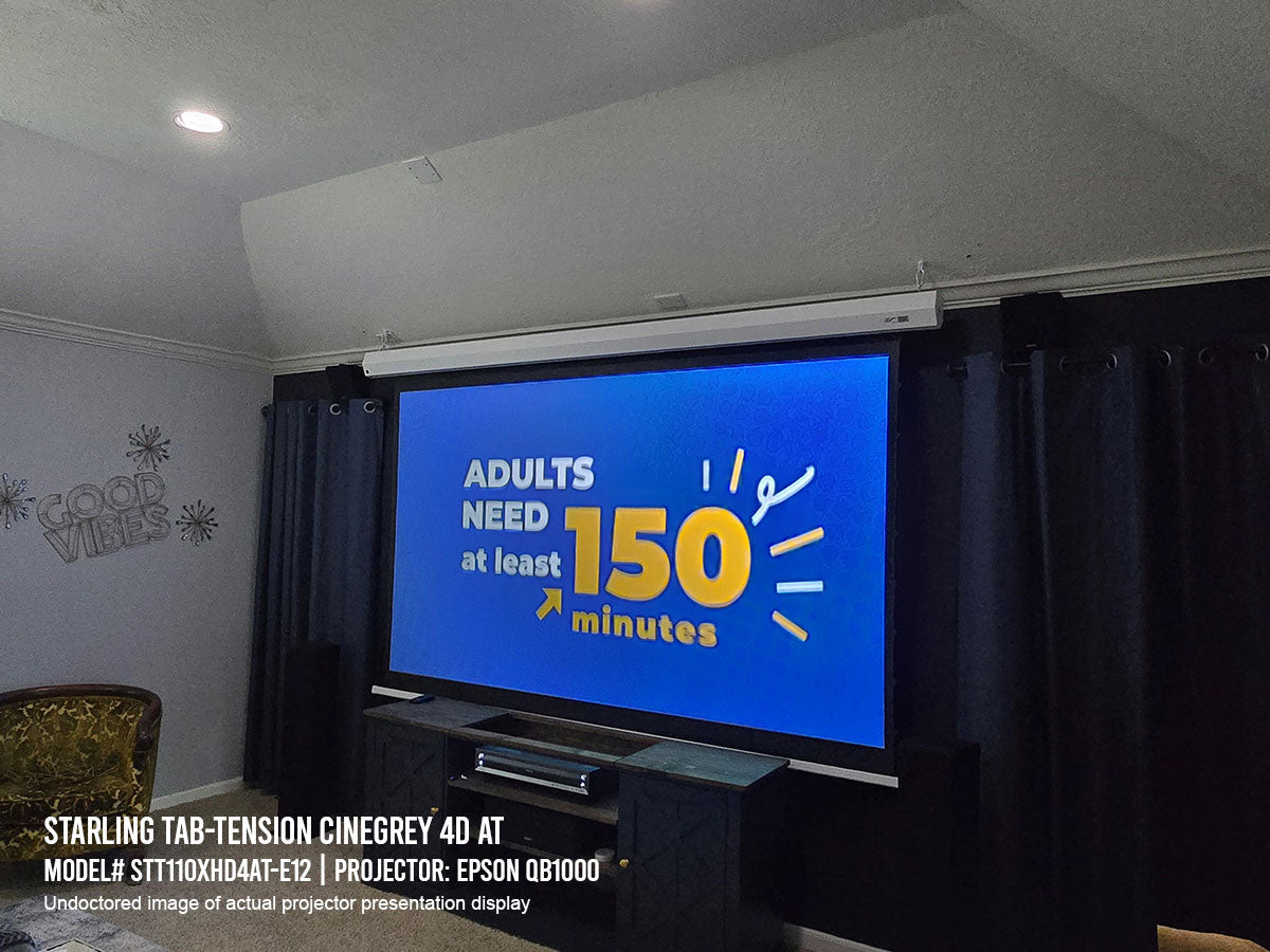 Elite Screens Starling Tab-Tension CineGrey 4D AT Series