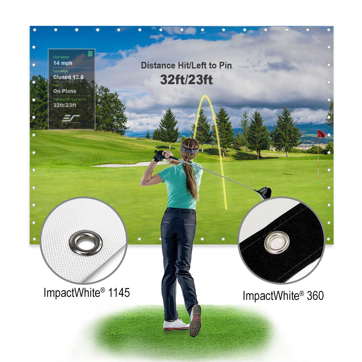Elite Screens GolfSim DIY Screen Series