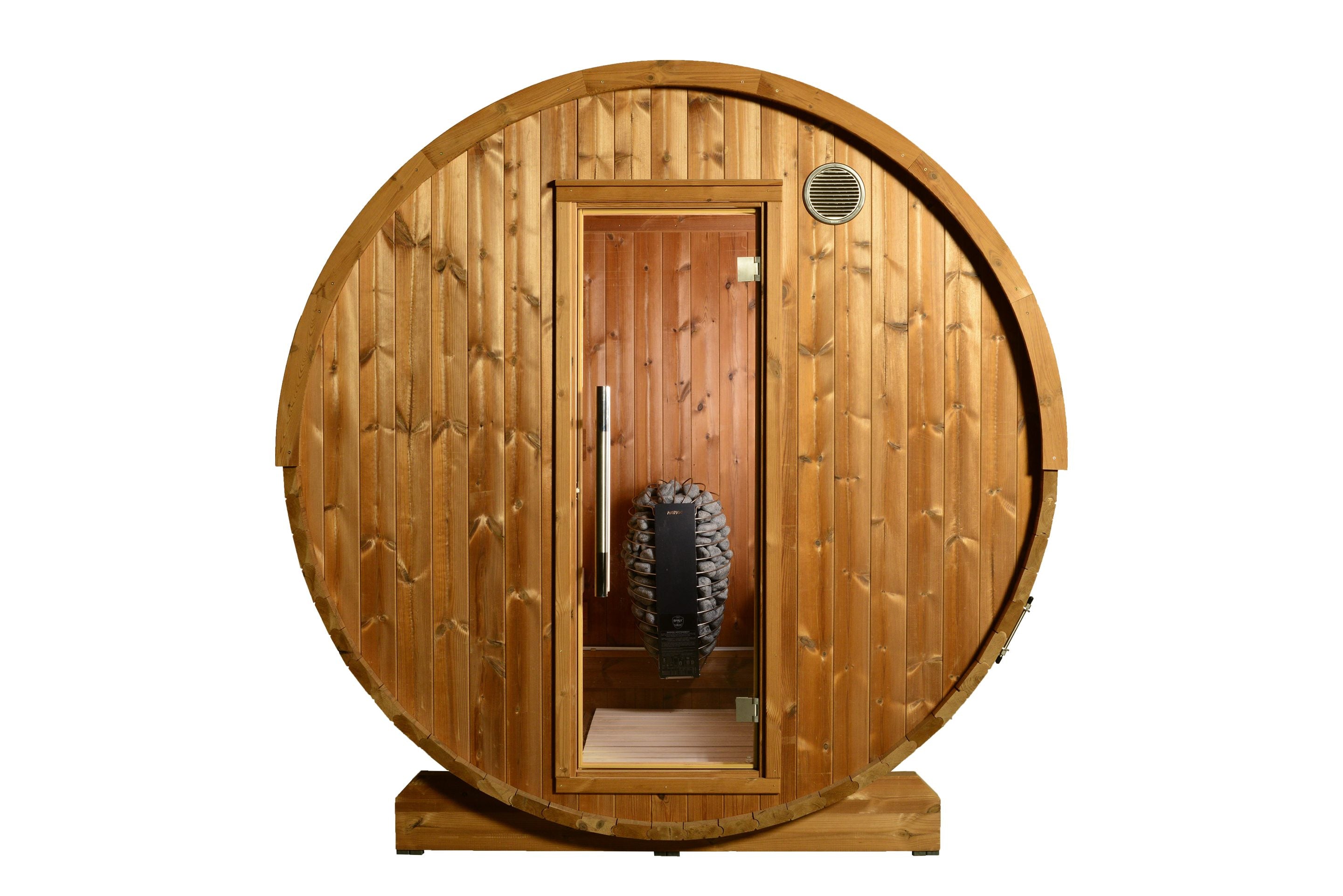 ThermaSol Kuuma V2 - Nordic Pine, 4-6 Person, Outdoor Barrel Sauna