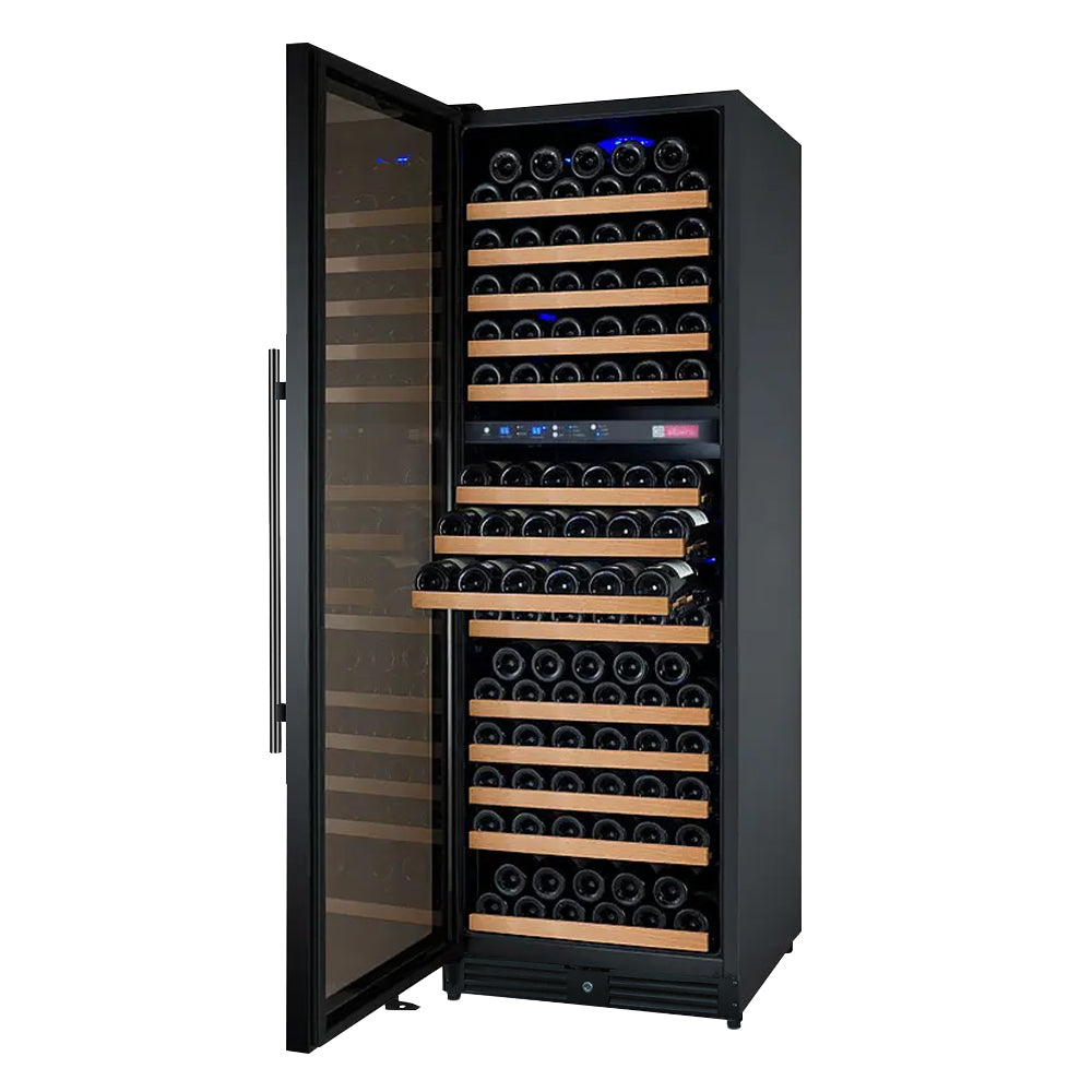 Allavino 24" Wide FlexCount II Tru-Vino 172 Bottle Dual Zone Black Left Hinge Wine Refrigerator - VSWR172-2BL20