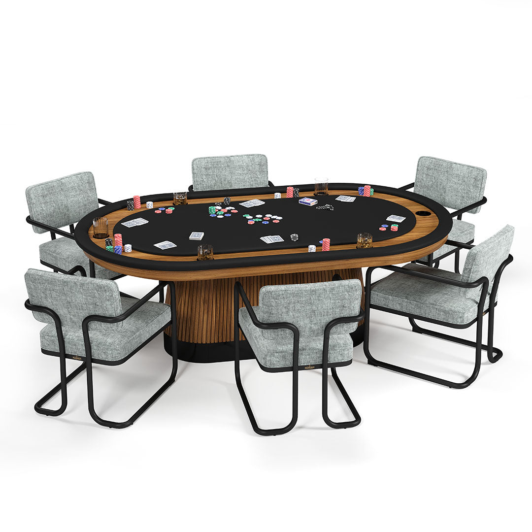 Ram Game Room Prohibition Texas Hold'em Poker Table (PRO84TXTBL)