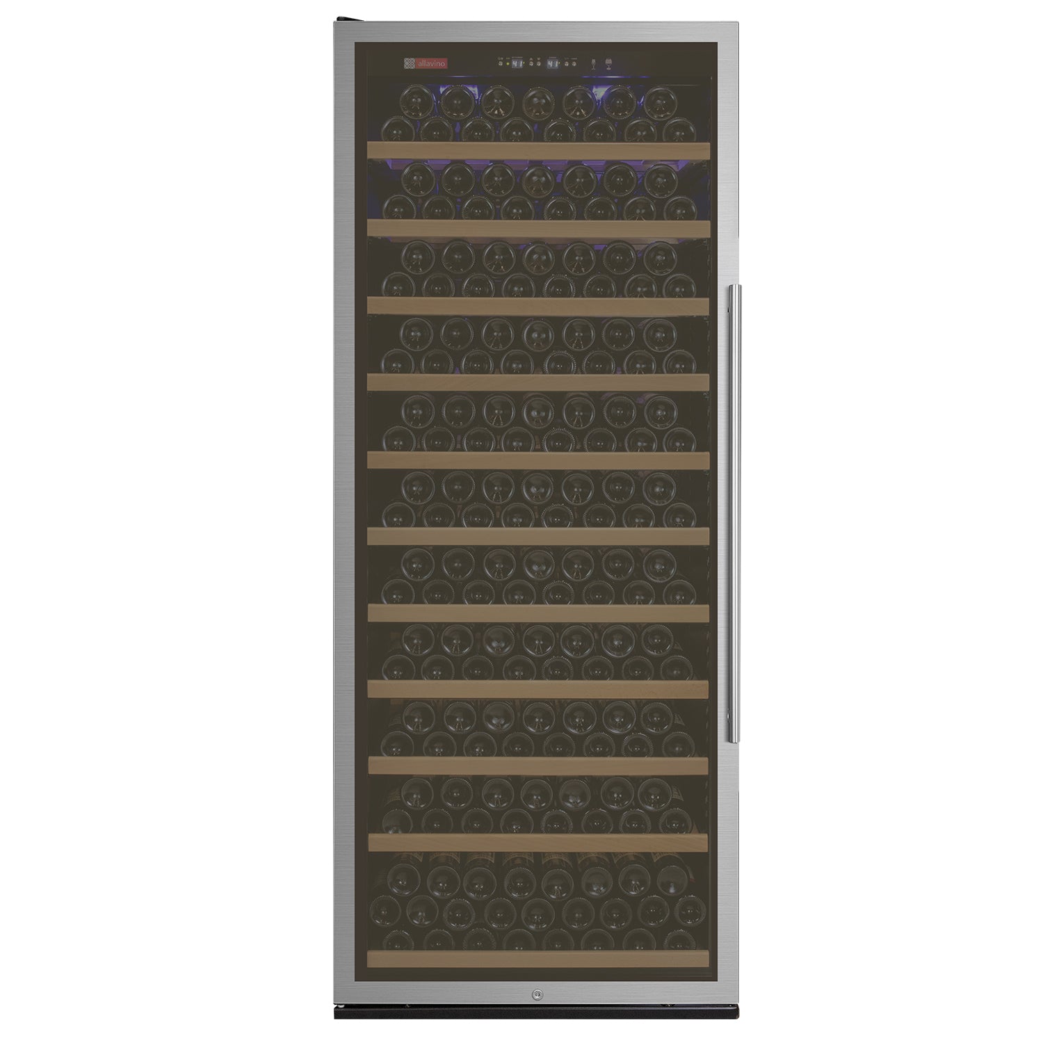 Allavino 32" Wide Vite II Tru-Vino 277 Bottle Single Zone Stainless Steel Left Hinge Wine Refrigerator